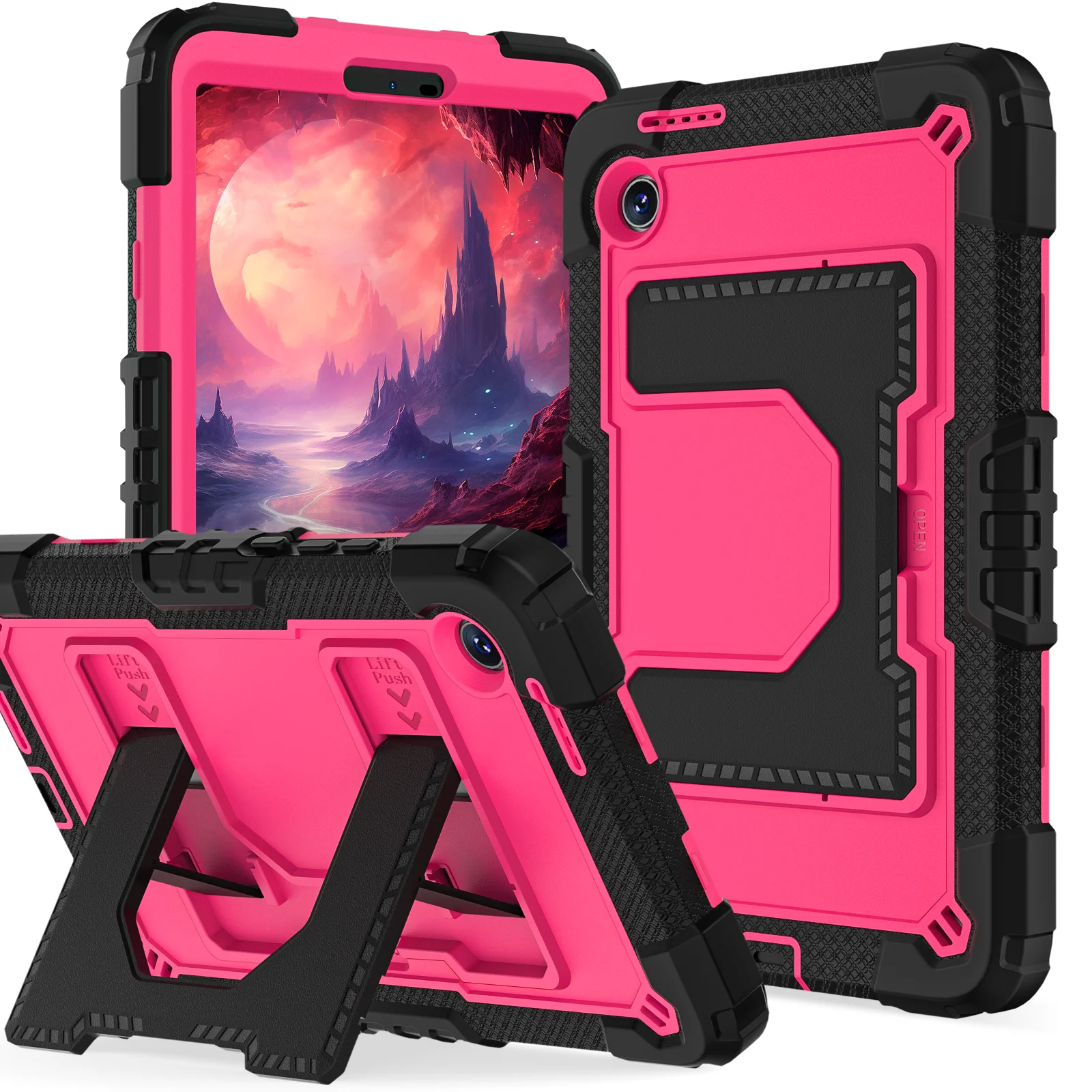 Kids' Protective Tablet Cover Armor Case - Durable Silicone and Polycarbonate Design