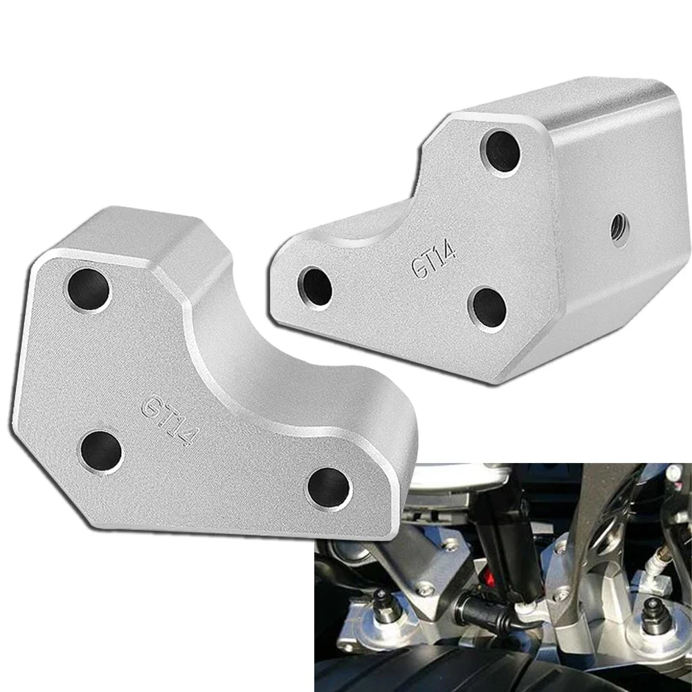 

Motorcycle Handlebar Risers Height up Adapters Aluminum Mounts Extension Kit For Kawasaki GTR1400 concours 1400 2008-2019