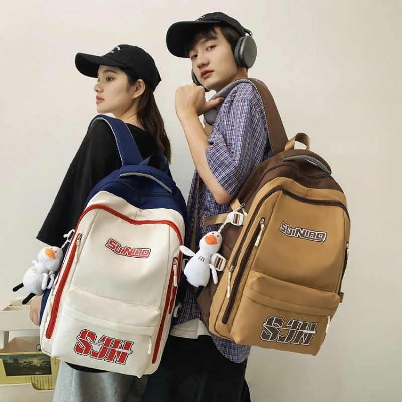 

2023 Fashionable and Simple Casual Backpack with Large Capacity and Versatility, Youth School Student backpack, Summer Hot Sale