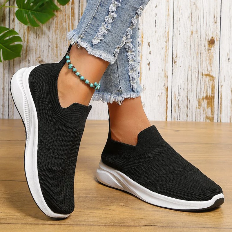 slip on walking trainers womens