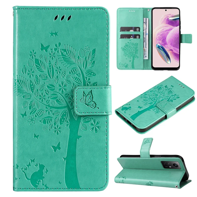 Cute Flip Leather Phone Case For Xiaomi Redmi Note 12S 12 Pro Plus Speed Turbo 12C Cover Magnetic Wallet with Card Slot_voghion.com