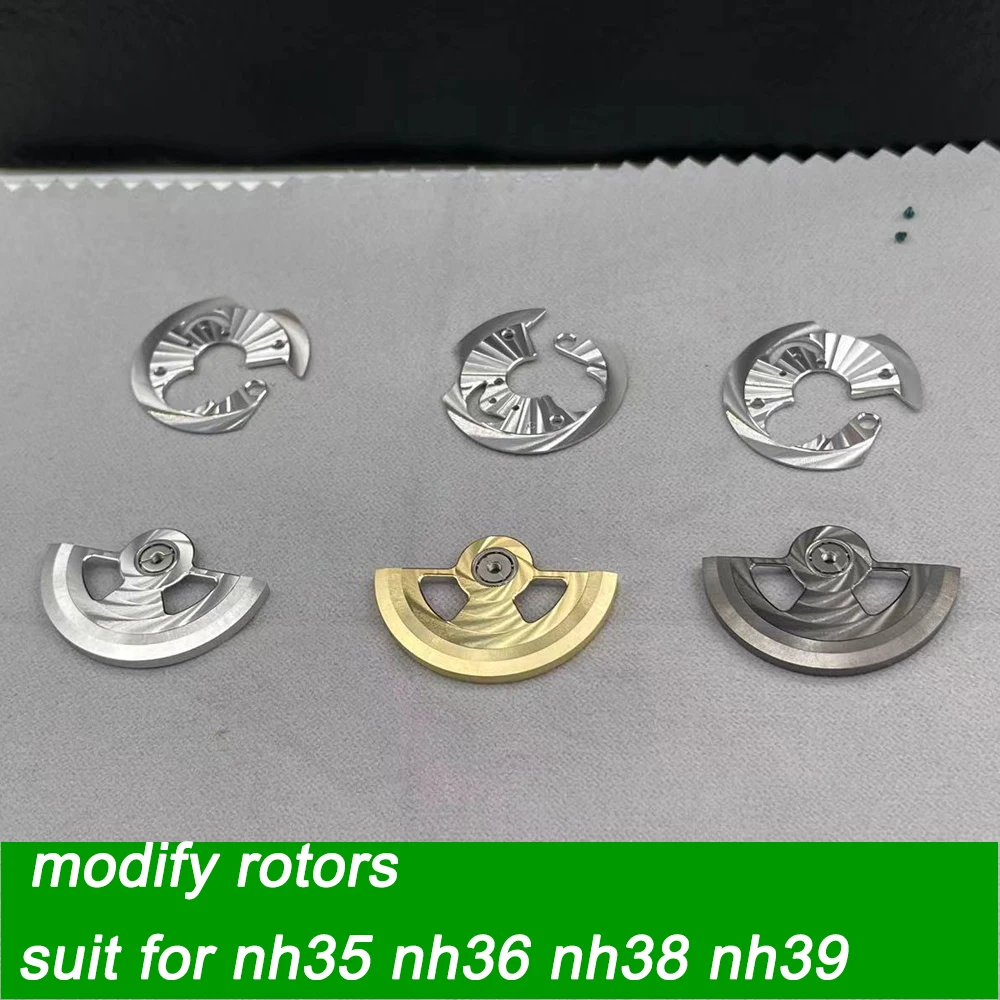 Gold/Silve Modify Watch Movement Rotors Replace for NH35 NH36 NH38 NH39 ...