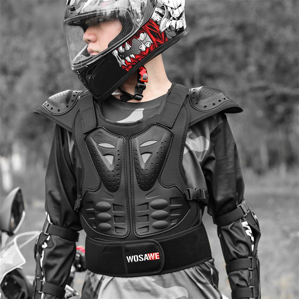 Adult Full Body Protector Vest Armor Off-road Motocross Armor Jacket Chest Spine Protection Gear Elbow Pads Knee Guard