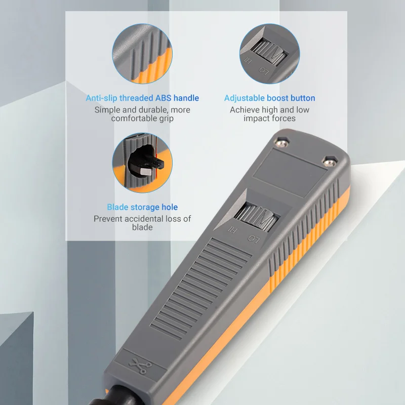 Ethernet Punch Tool Vention Punch Down Impact Tool with Two Blade for Patch Panels Wire Modules 110 Down