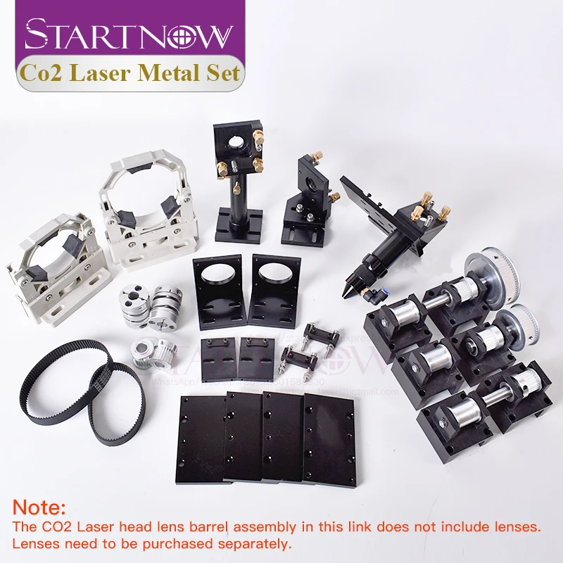 Startnow CO2 Laser Mechanische Kit Snijmachine Metalen Componenten Onderdelen Laser Head Set Voor Diy Transmissie Hardware Montage