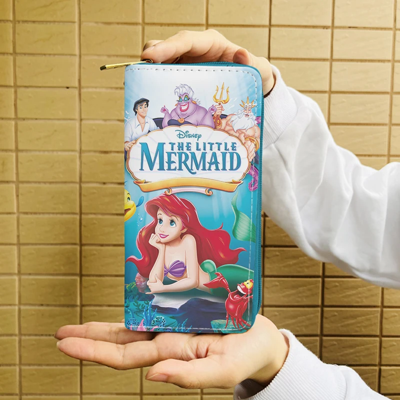 Disney Princess Mermaid Ariel W5999 Anime Briefcases Wallet