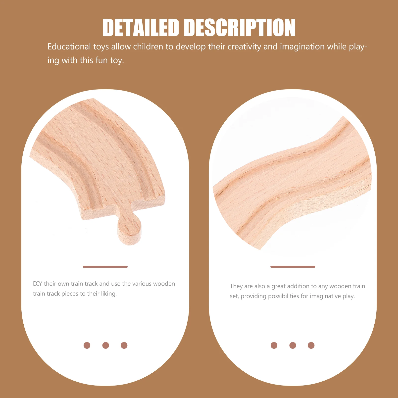 Wooden Railway Sushi Train Sets Connector DIY Expansion Block Toy Scene Layout Prop Kids Educational Toys building blocks robotics building blocks