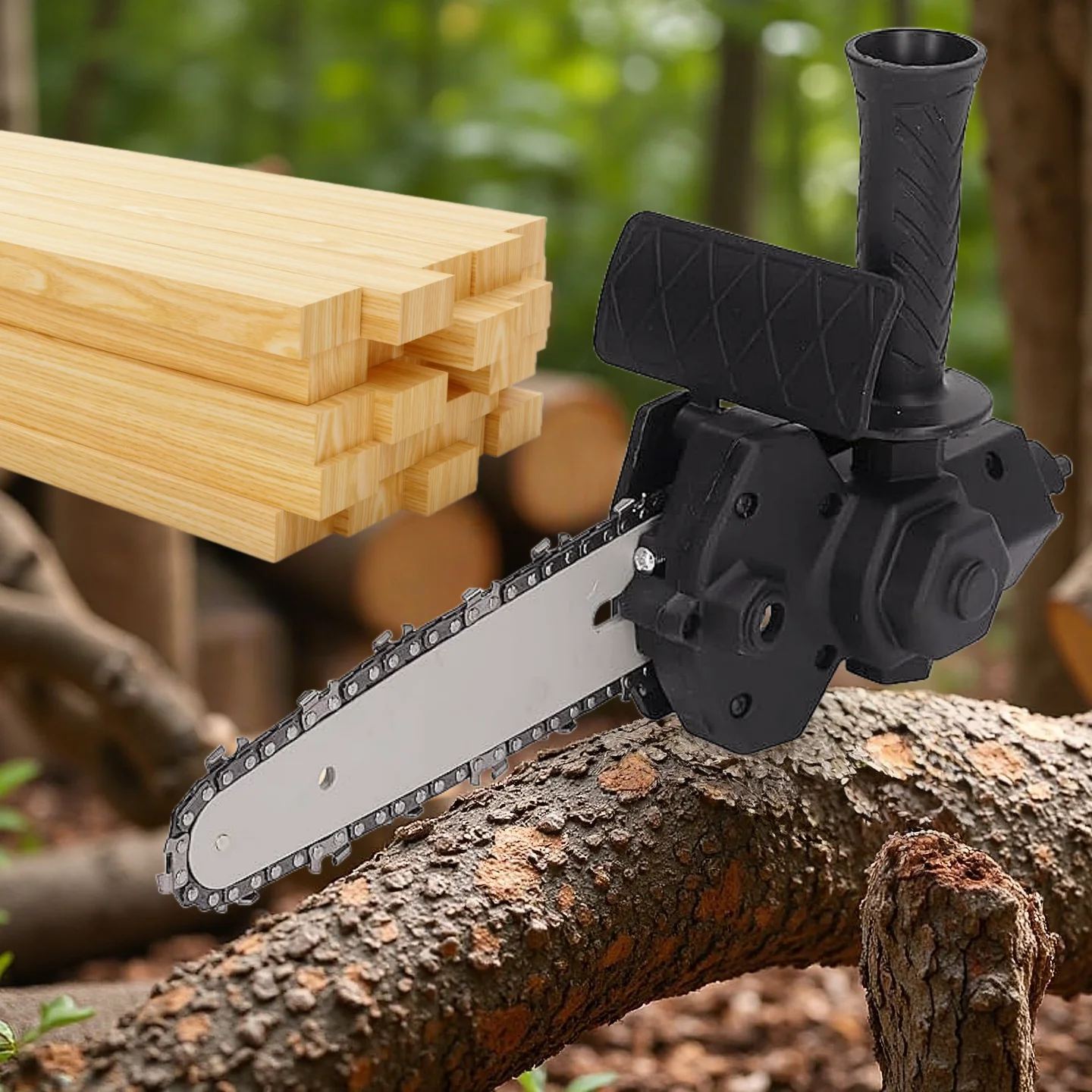 Chainsaw Drill Attachment for Wood Plastic Cutting