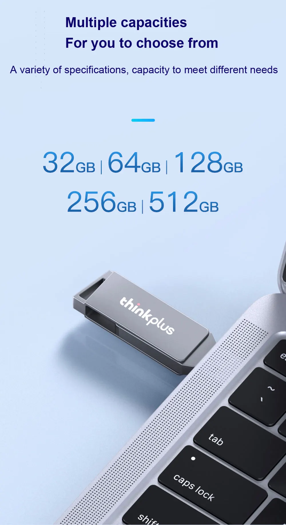 Dual-Port, Stick USB de metal rotativo, Disco