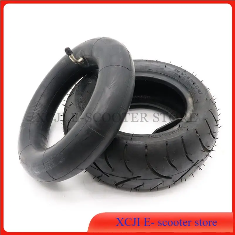 

90/65-6.5 Road Vacuum Tire and Inner Tube Camera with Bent Valve Stem Set for 47cc/49cc Mini Pocket Bike Electric Scooter