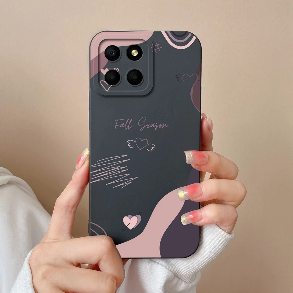 Butterfly Heart Liquid Silicone Phone Case with Camera Protection and Enhanced Durability