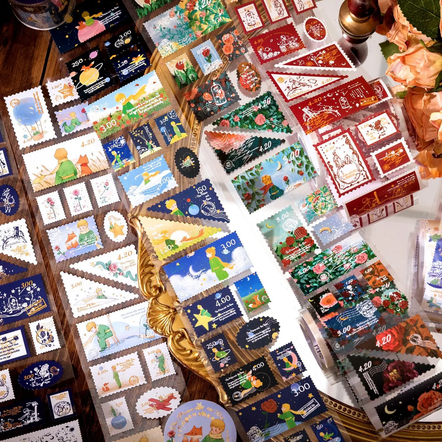 

Наклейки с винтажными штампами, ручная лента для палатки, художественные вставки, романтичные и съемные предметы рукоделия