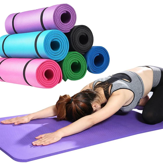 1PC 10mm Extra Thick Yoga Mat Non-slip High Density Anti-tear Fitness  Exercise Mats With Carrying Strap - AliExpress