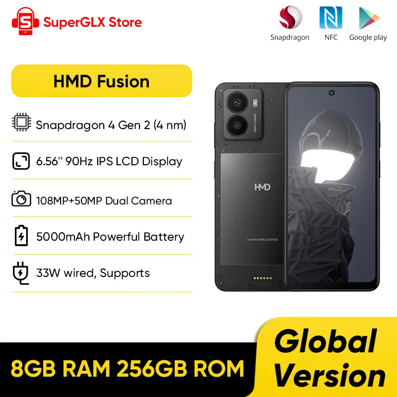 2024 New Global Version HMD Fusion 5G Smartphone 8GB RAM