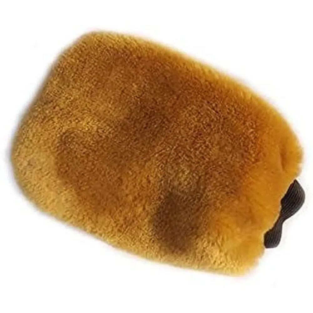 1 x Sheepskin Wash Mitt Soft Plush Lambswool Car Cleaning Washing Waxing Glove Fit for cars