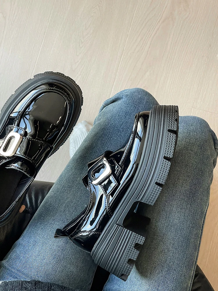 

Женские туфли-оксфорды на плоской подошве, универсальные туфли из кожи в стиле ретро, весна-лето 2024