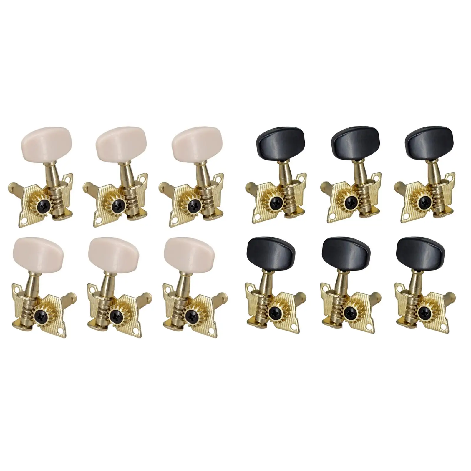 6Pcs 3L3R Guitar Tuner Pegs Right Left Guitar Tuning Pegs for Acoustic