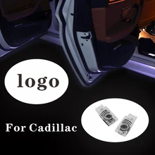 

2pcs For Cadillac SRX ATS-L XT5 XTS CTS CT6 Car Door Light Logo Emblem Projector Laser Welcome Lamp LED Courtesy Accessories