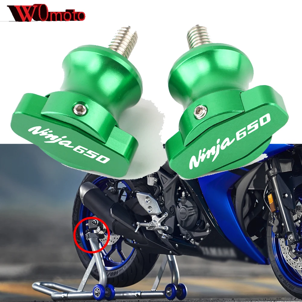 For Kawasaki Ninja 650 NINJA650 2017 2018 2019 2020 2021 2022 Motorcycle  Accessoires Swingarm Slider Spools Stand Screws Cover