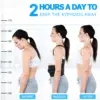 Medical Adjustable Posture Corrector Upper Back Brace Shoulder Lumbar Support Belt Humpback Straightener 2