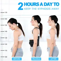 Medical Adjustable Posture Corrector Upper Back Brace Shoulder Lumbar Support Belt Humpback Straightener 2