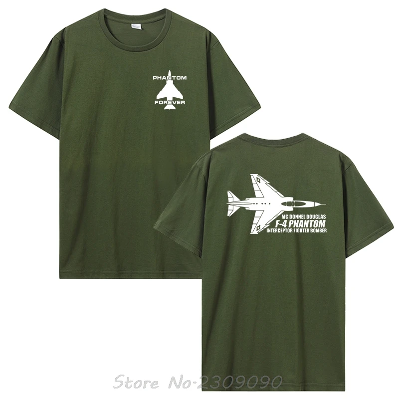 F4 Phantom Interceptor Kämpfer Bomber Baumwolle T-shirt Casual Unisex Tops Tees Oansatz Sommer Übergroßen T-shirt männer Kleidung – Detail 2