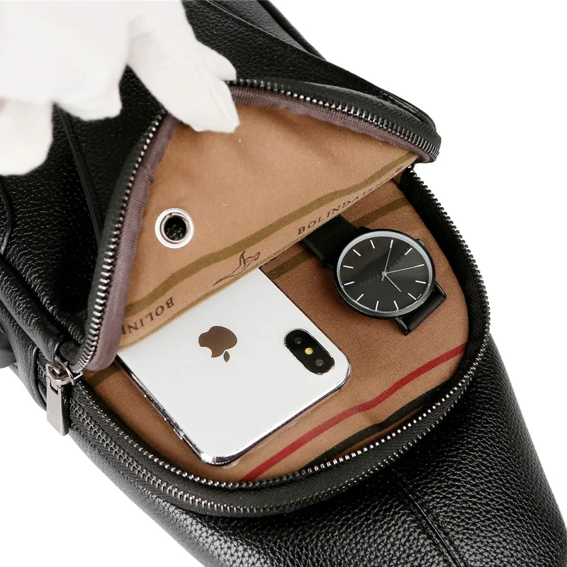 Men's Chest Bag Autumn Winter New Large Capacity Business Casual Portable USB Backpack