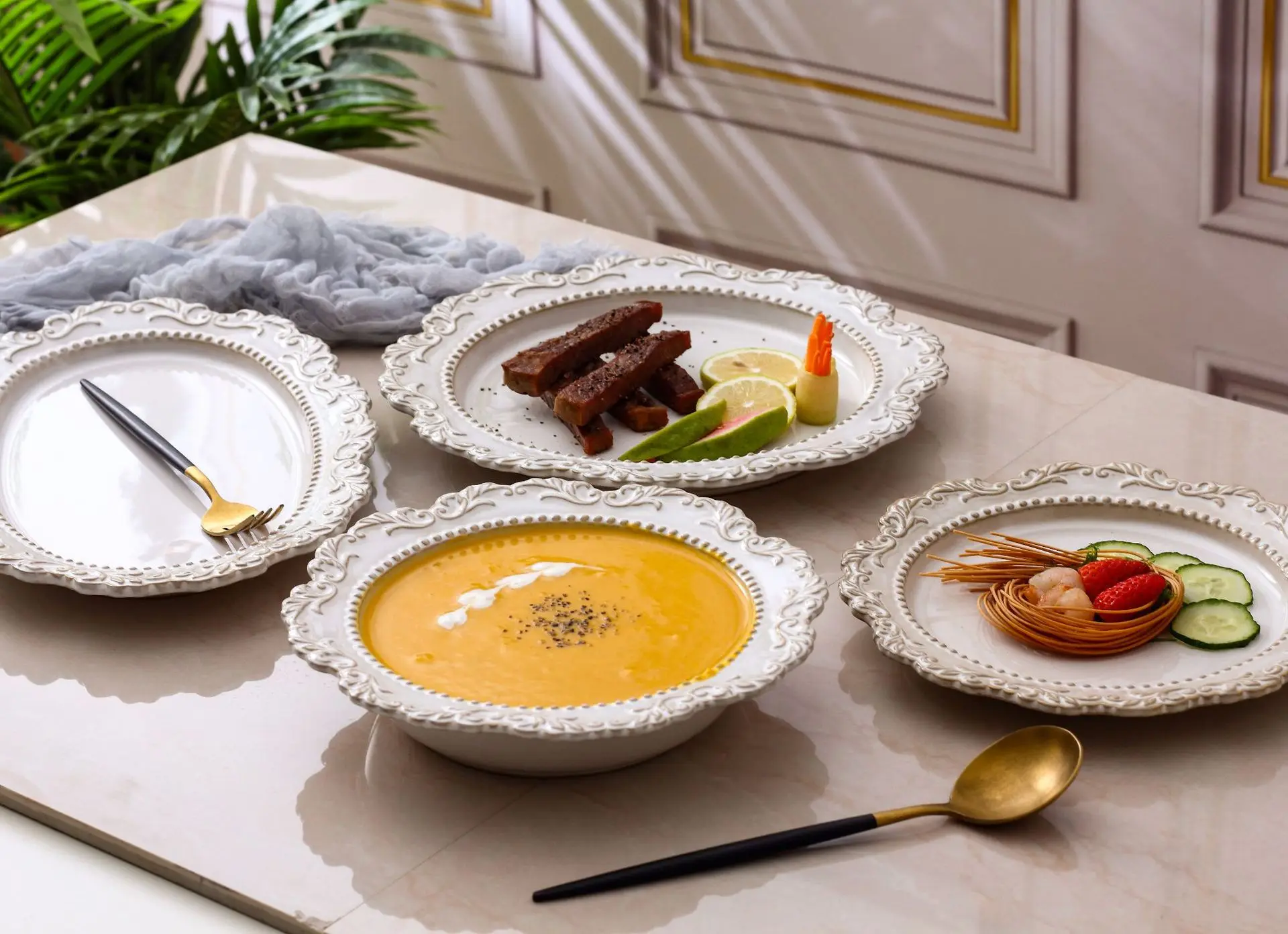 食器セット キッチンとダイニング セラミック ウエスタン