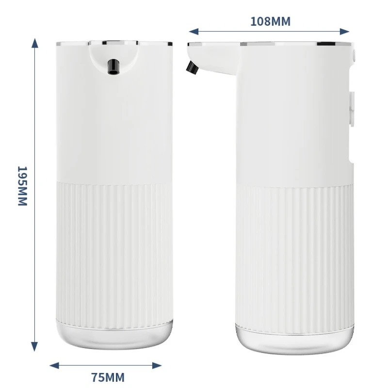 Type C Rechargeable Automatic Soap Dispenser Touchless Foaming Soap Dispenser 380MLUSB Electric IPX5 Waterproof Soap Dispenser