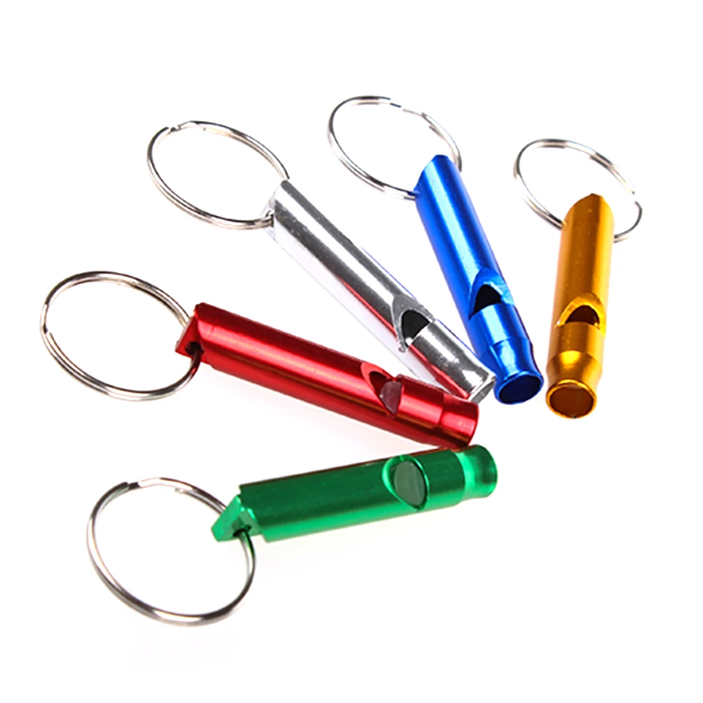 Multifunctional Aluminum Emergency Survival Whistle Portable Keychain Outdoor Tools Training Whistle Camping Hiking survival whistle