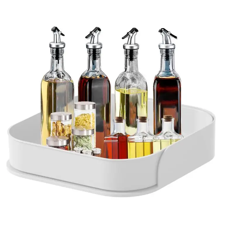 

Rotating Spice Organizer Spinning Condiment Holder Multi-Functional Revolving Kitchen Organizers for Cupboard Pantry Counter