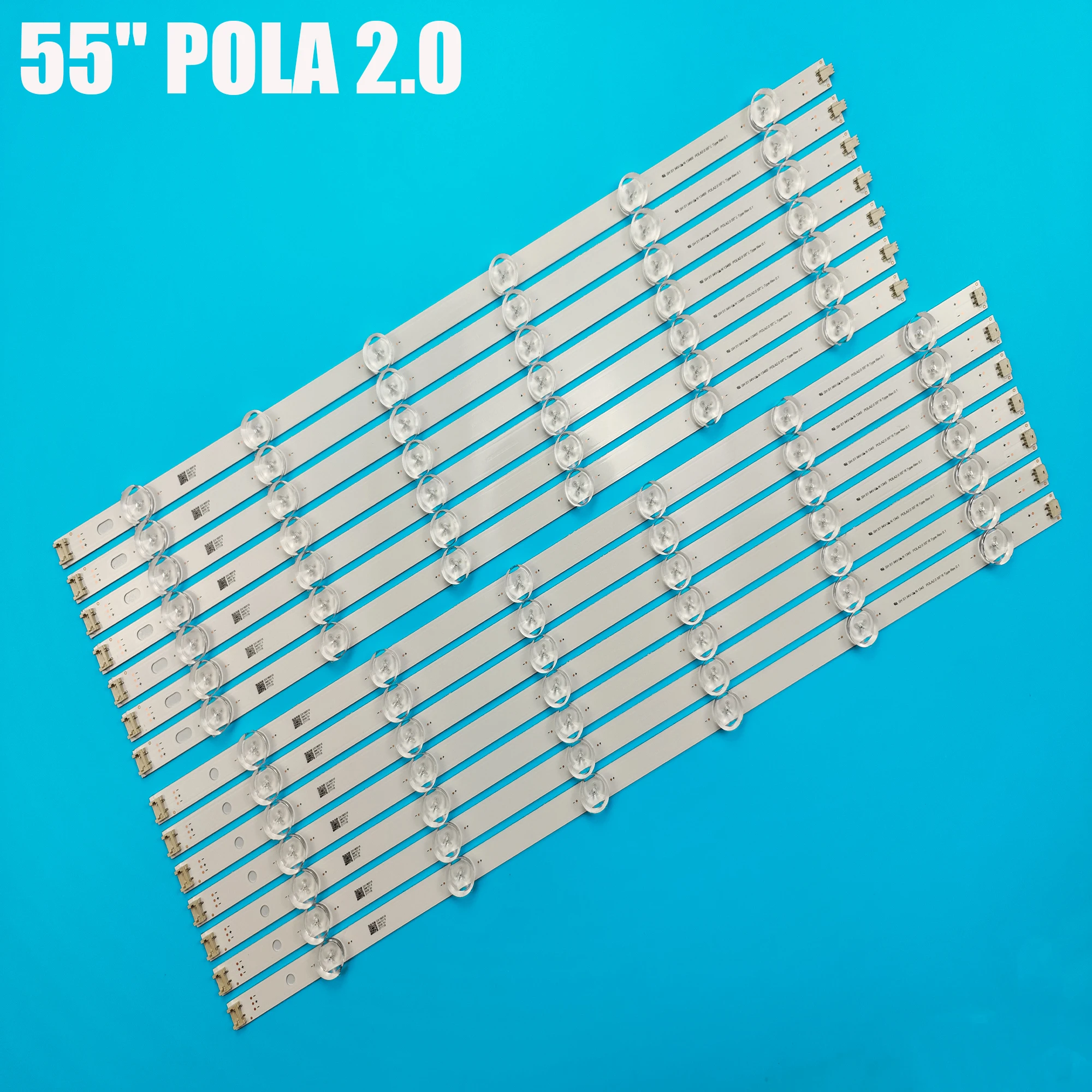 Striscia Led (14) Per Lg 55 Ln5758 55 Ln6200 55 Ln5100 55 Ln5200 55 Ln5750 55 Ln5790 Pola2.0 55 Pola 2.0 55 La6210 55 La6208 Nc550Dun-Saap1