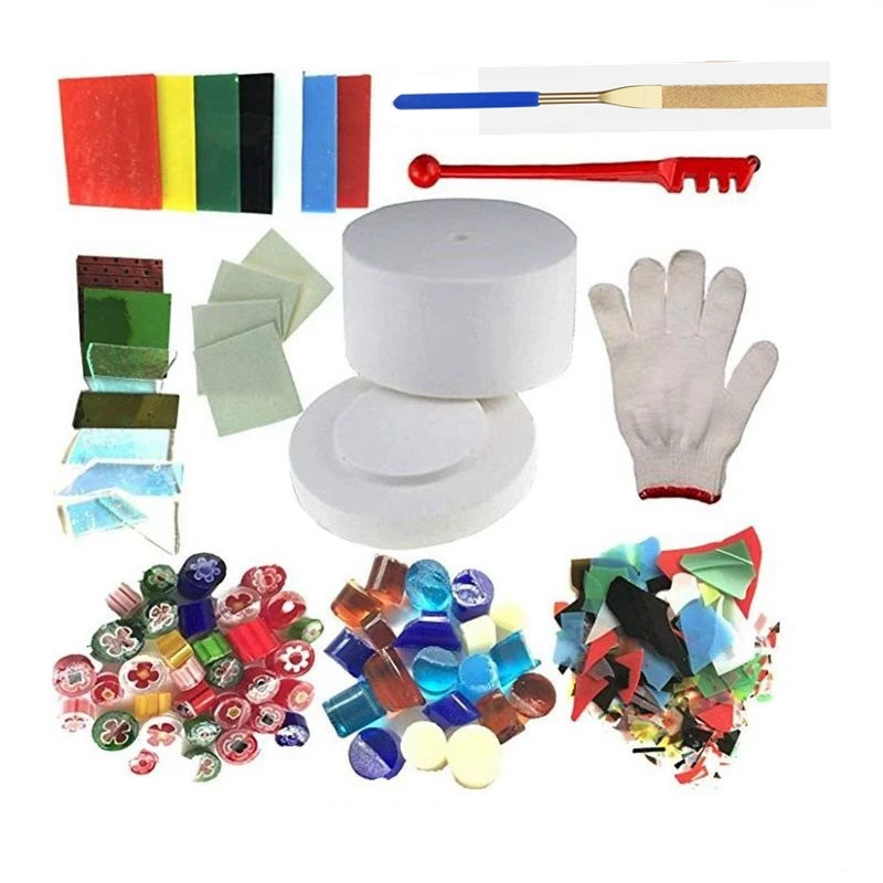 Microwave Kiln and Glass Jewelry Set-Professional Simple Making DIY Jewelry Glass Fusing Tools Set