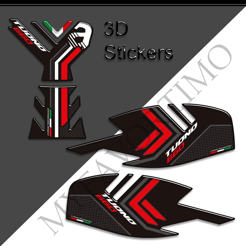 2019 2020 2021 2022 Moto Per Aprilia Tuono660 Tuono 660 Tank Pad Grips Gas Fuel Decalcomanie Kit Olio Adesivi Protezione Ginocchio