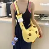Cartoon Giraffe Crossbody Bag Girl Portable Pouch With Zipper CuteGiraffe Shape Plush Bag Animal Plush Shoulder Bag 1