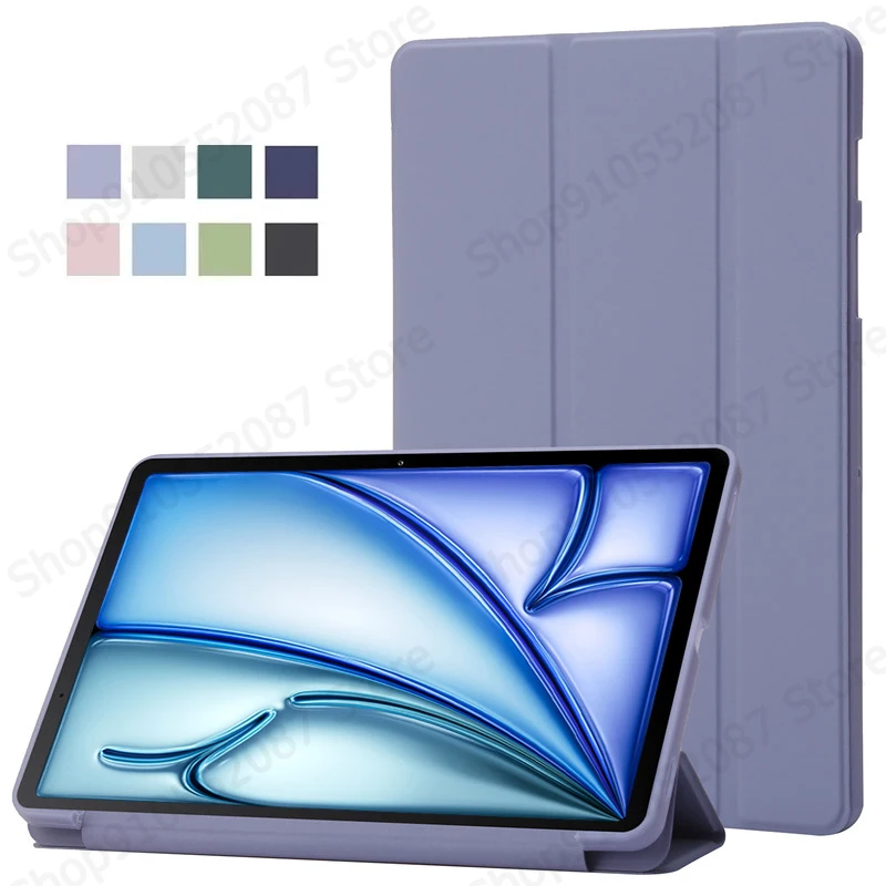 Premium Trifold PU Leather Soft Silicone Back Stand Cover