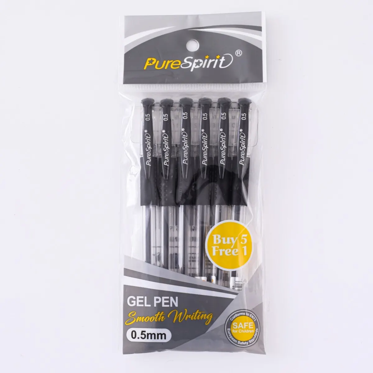 6pcs Gel Pen Set School Supplies Black Blue Red Ink Color 0.5/0.7mm Ballpoint Pen for Students Writing Tool Office Stationery 6