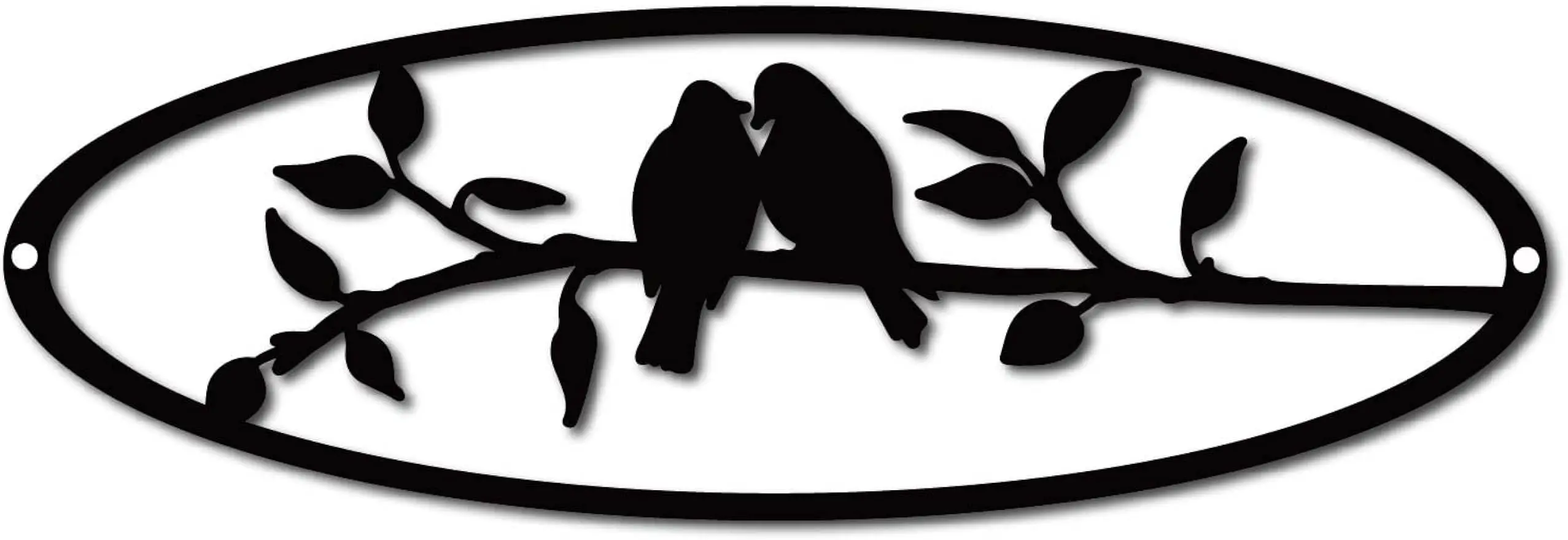 

1 шт., Металлический Настенный декор в виде птиц на ветке