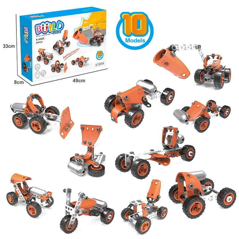 Meccano Junior, Motorbike STEAM Model Building Kit, for Kids Aged