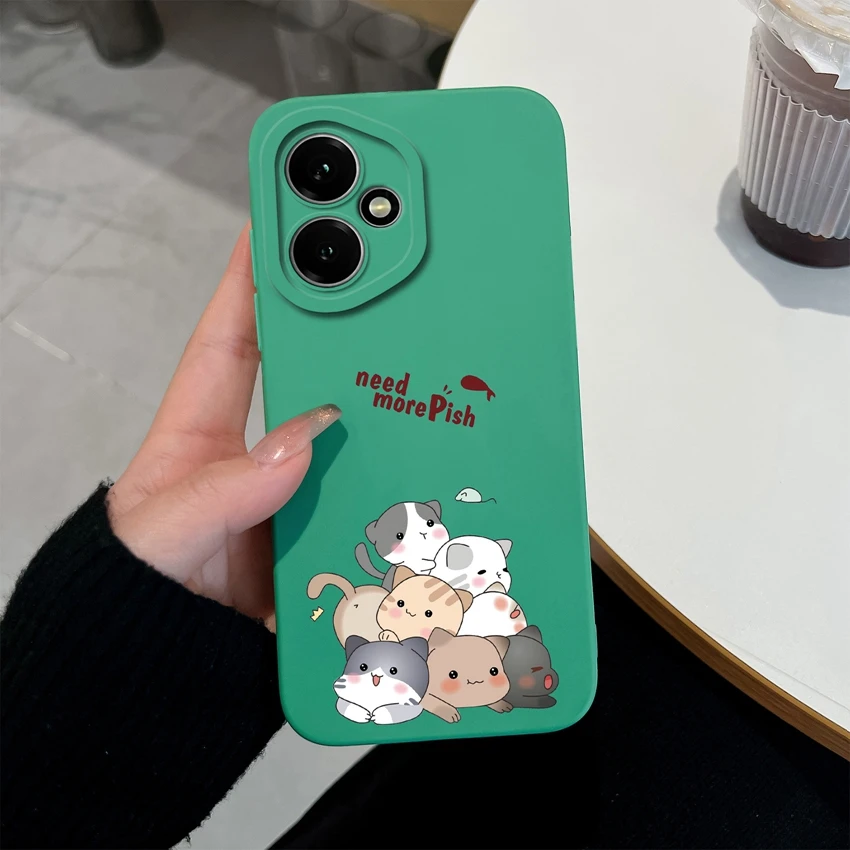 Astronaut-Themed Liquid Silicone Anti-Slip Phone Case