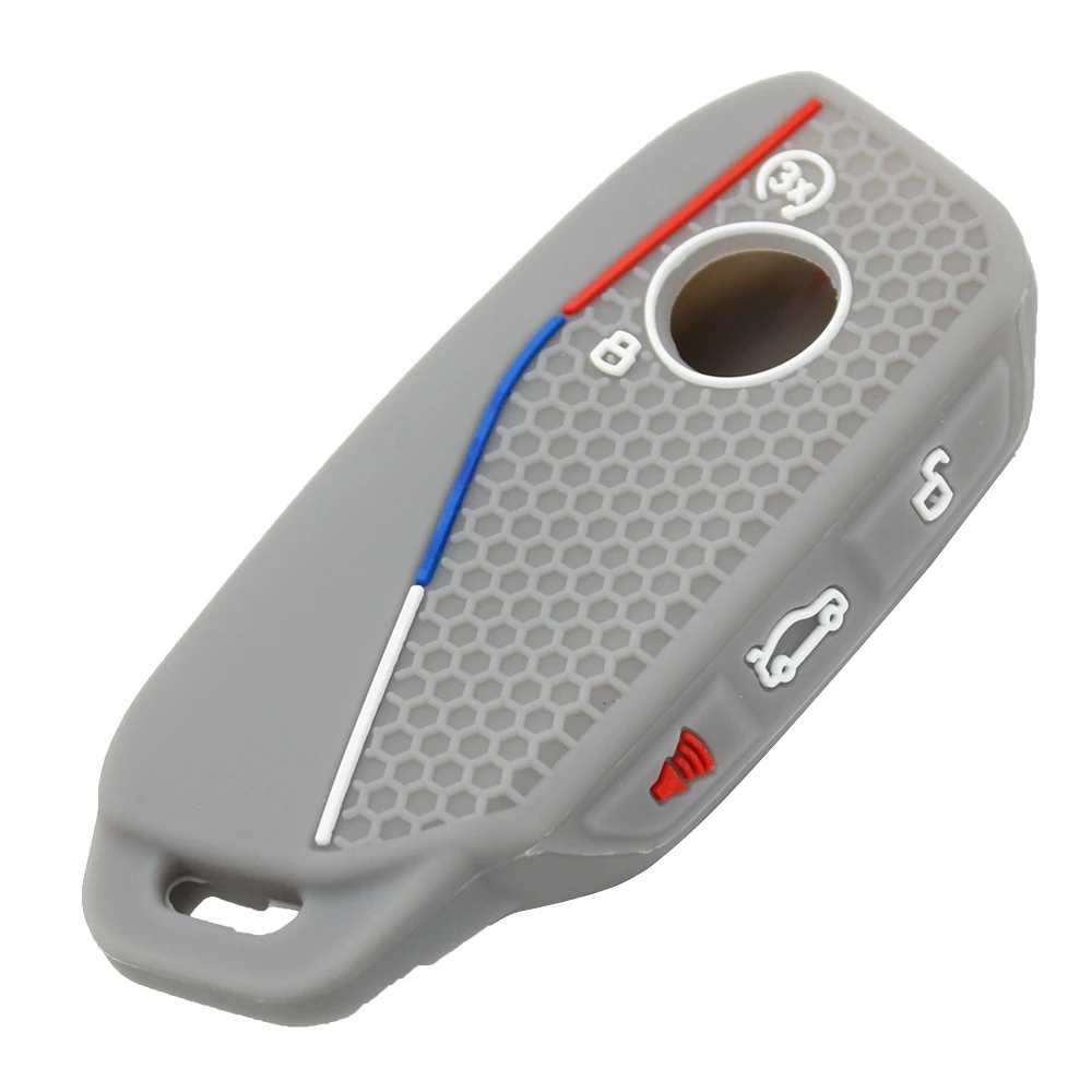Cocolockey Silikon-Autoschlüsseletui für BMW 3 5 7 X1 X3 X5 X7 IX Serie 2022–2024 Smart Keyless Key Fob 4 Tasten Autozubehör – Detail 13