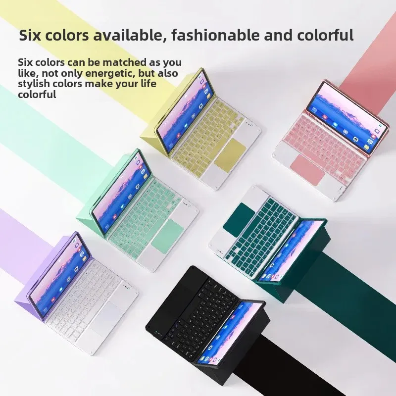Wireless Charging Bluetooth Tablet Keyboard Compatible With For Apple Lenovo Huawei Mobile Phones Magnetic Absorption Universal