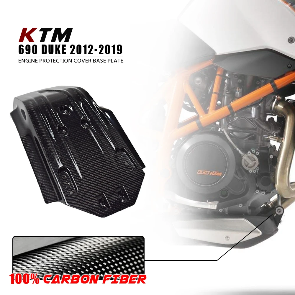 

For KTM Duke 690 2012-2019 100% 3K Dry Carbon Fiber Motorcycle Body Parts Belly Pan Undertray Fairing kit Accessories Fairings