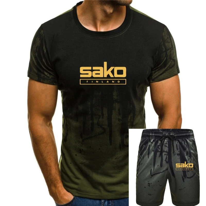 

Men t shirt Sako Finland Sniper Riffle Firearms Black s Bottoming Fashion Tops Clothing women