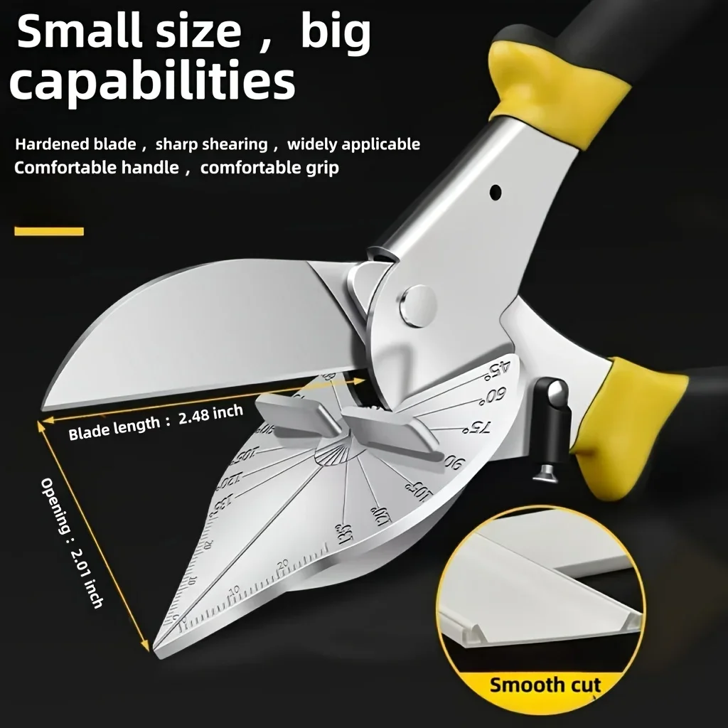 Electrician angle scissors 45 degree universal trunking scissors 90 degree woodworking edge banding buckle strip multifunctional