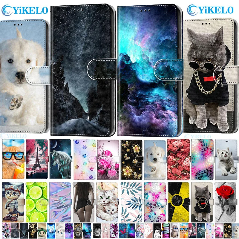 A52 A52S 5G Custodia In Pelle Per Telefono Flip Per Samsung Galaxy A52 5G A52S Portafoglio Dipinto Porta Carte Supporto Per Libro A52S Capa