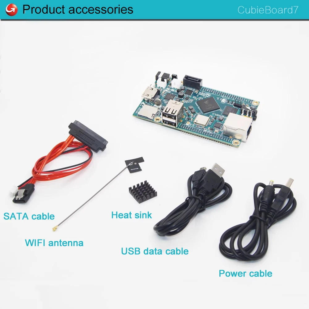 Cubieboard7 Actions SOC S700 ARM Cortex-A53 Quad-Core Mali450 MP4 GPU 2GB LPDDR3