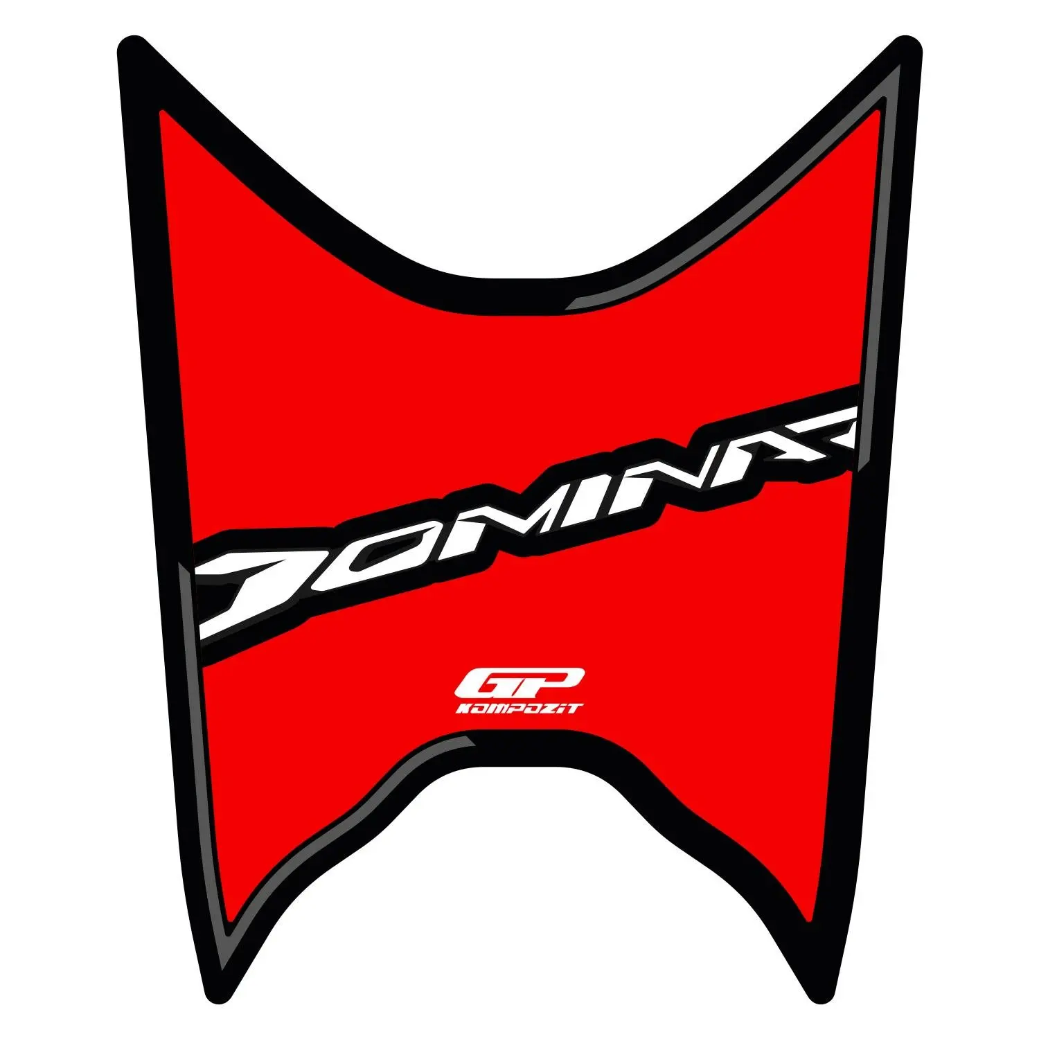 

GP Composite For Dominar 250 /400 2020-2022 Compatible Tank Pad Red