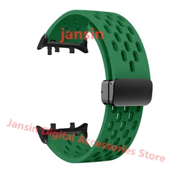 Magnetic Silicone Sport Wristband Accessory for Black Connector (Green 2)