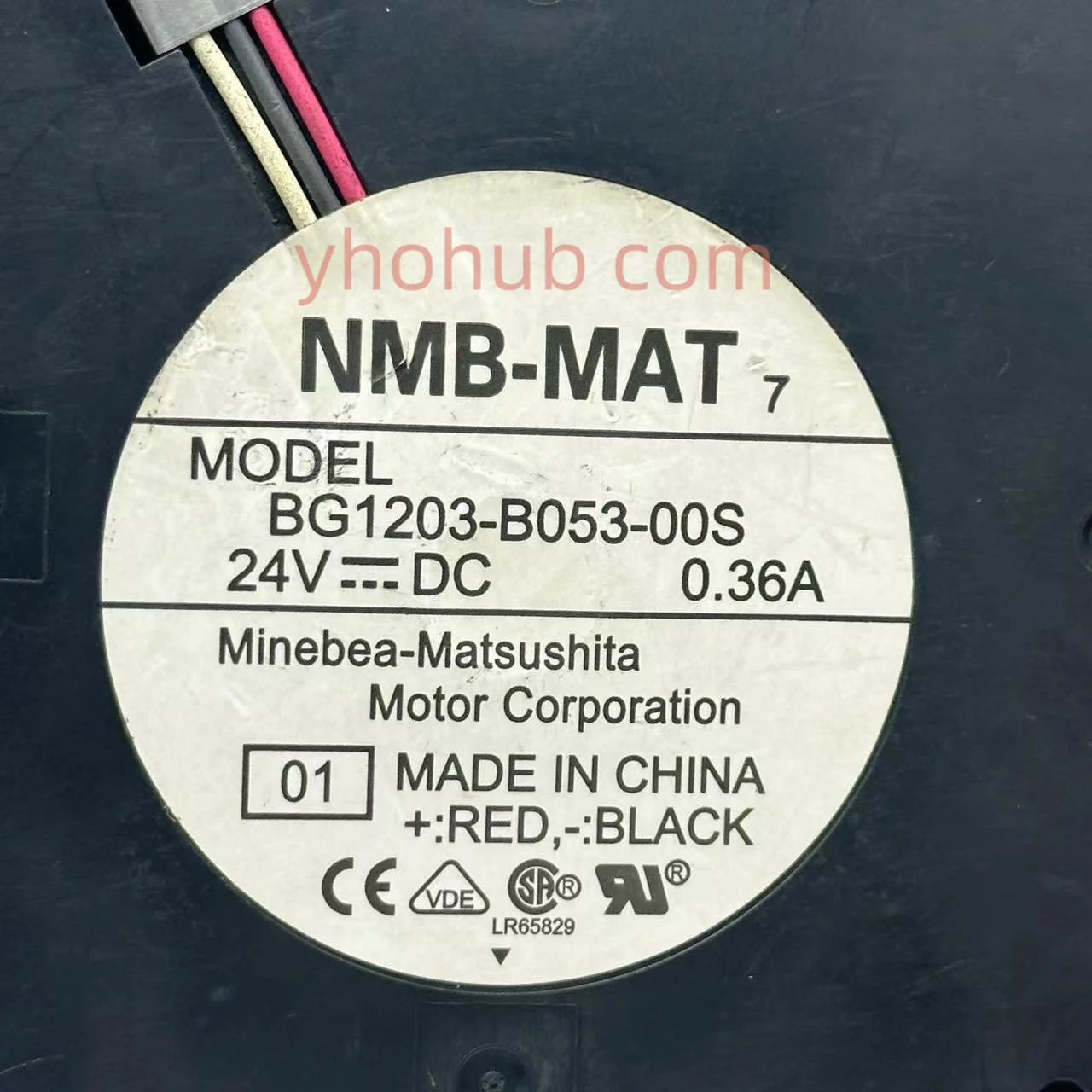 Nmb-mat Bg1203-b05300s dc 24v 0.36a 120x120x32 mm Ventilador de Refrigeração do Servidor de Fios - Imagem 2